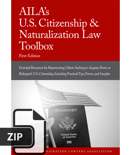 AILA’s U.S. Citizenship and Naturalization Toolbox