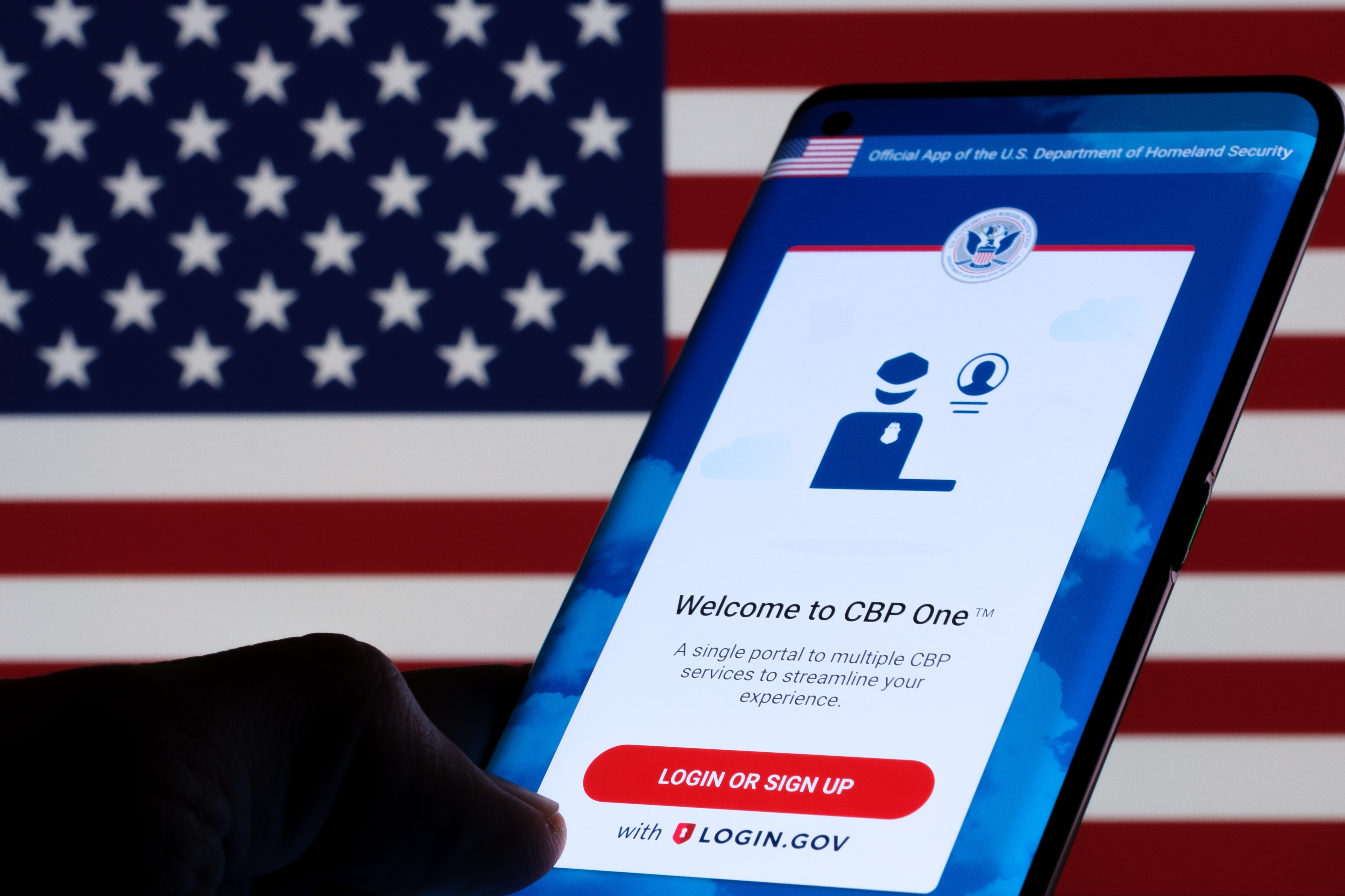 Image of CBP One App.